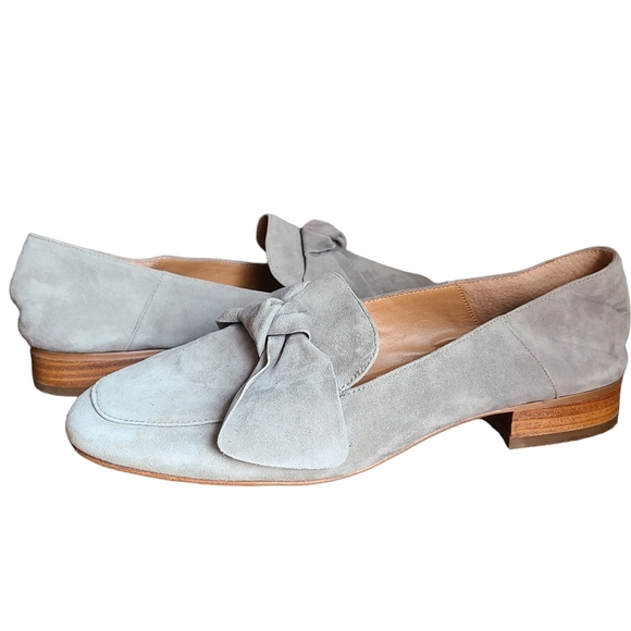 Franco Sarto Suede Bow Loafers - Picture 1 of 10